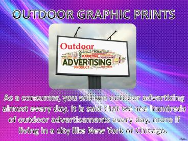 Outdoor Advertising is Best Way for Promotion