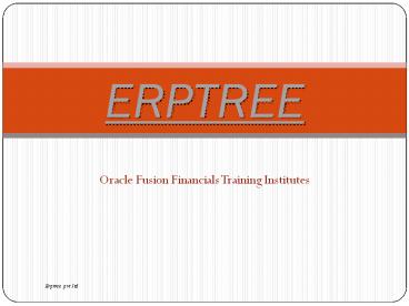 Oracle Fusion financials Training