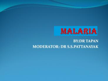 MALARIA UPDATED