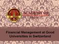 Financial Management at Good Universities in Switzerland PowerPoint PPT Presentation
