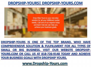 Dropship-yours