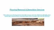 Flooring removal & Demolition Services