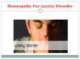 homeopathy for anxiety disorder PowerPoint PPT Presentation