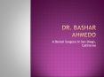 Bashar Ahmedo - Doctor of Dental Surgery, DDS PowerPoint PPT Presentation