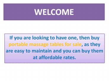 Portable Massage Tables for sale (1)