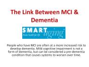 The Link Between MCI & Dementia