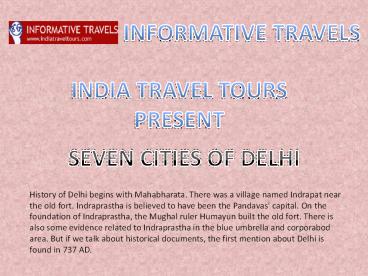 AGRA DAY TRIP-SEVEN CITIES OF DELHI