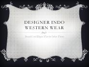 Designer Indo Western Wear Collection