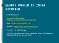 Quartz Powder in India Exporter PowerPoint PPT Presentation