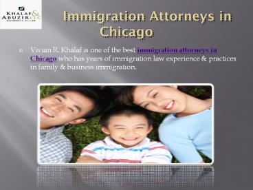 Immigration Attorneys in Chicago