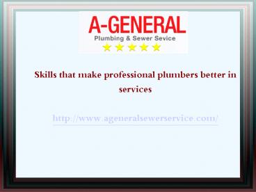 A-General Water and Sewer Cleaning Service NJ (1)