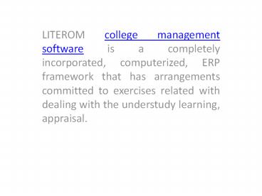 dreamteam as college management software