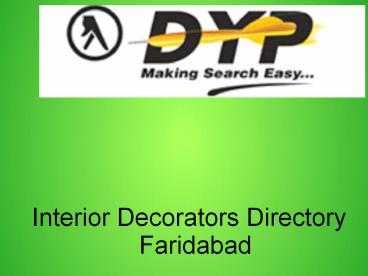 Interiors Designers Directory Faridabad (1)