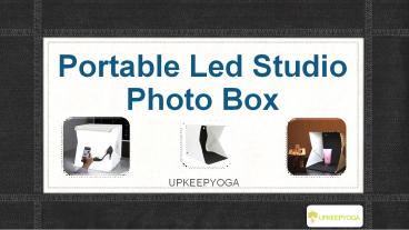 Portable Led Studio Photo Box
