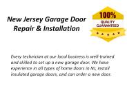 Garage Door Repair Bergen County