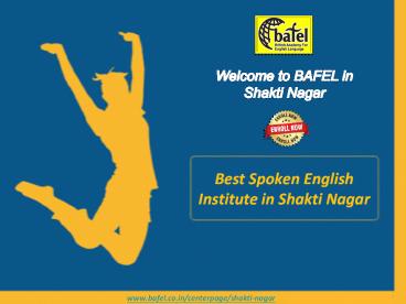 Spoken English Institute Shakti Nagar