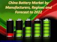 China Battery Market by Manufacturers, Regions and Forecast to 2022 PowerPoint PPT Presentation