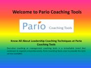 Executive Coaching Tools and Techniques - Pariocoachingtools.com