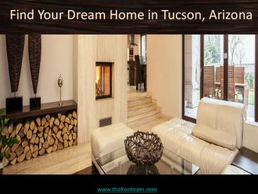 Find Your Dream Home in Tucson, Arizona