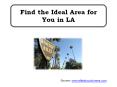 Find the Ideal Area for You in LA PowerPoint PPT Presentation