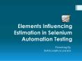selenium training institute in Bangalore (3) PowerPoint PPT Presentation