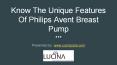 Know The Unique Features Of Philips Avent Breast Pump PowerPoint PPT Presentation
