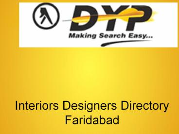 Interiors Designers Directory Faridabad (2)