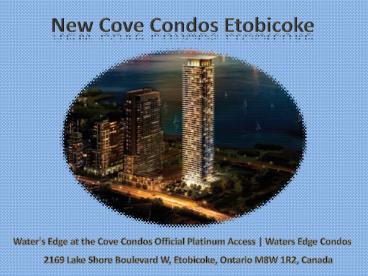 World Class Amenities at New Cove Condos Etobicoke | Waters Edge Condos