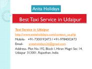 Best Taxi Service in Udaipur