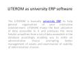 LITEROM as university management software PowerPoint PPT Presentation