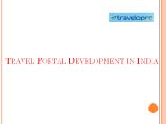 Travel Portal Development in India