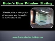 Professional car window tinting in Idaho