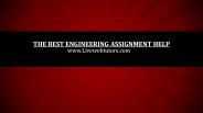 The  Engineering assignment writing experts