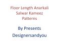 Latest Anarkali Dress Pattern: Anarkalis Floor Length Salwar Suits Designs with Churidar for Wedding