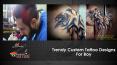 Trendy Custom Tattoo Designs For Boy PowerPoint PPT Presentation