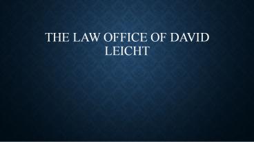 Law Office of David Leicht