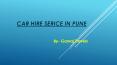 Car hire service in pune PowerPoint PPT Presentation