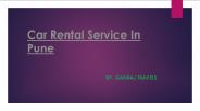Car rental service in pune, car hire service in pune, cab service in pune