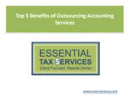 Top 5 Benefits of Outsourcing Accounting Services