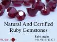 Natural And Certified Ruby Gemstones