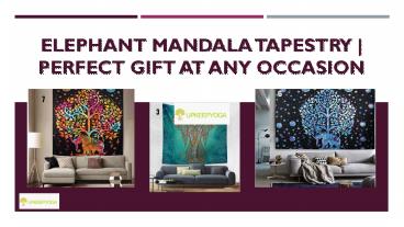 Elephant Mandala Tapestry | Perfect Gift At Any Occasion