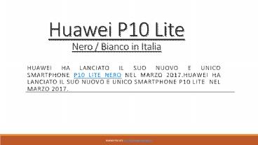 Acquista Huawei P10 Lite