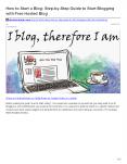 A Step-by-Step Guide to Start Blogging with Free Hosted Blog PowerPoint PPT Presentation