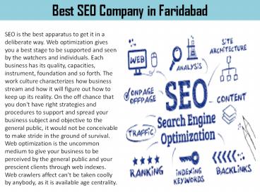 Best SEO and Design & Development Company in Faridabad