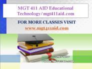 MGT 411 AID Educational Technology/mgt411aid.com