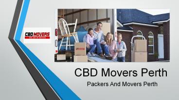 Packers and Movers Perth