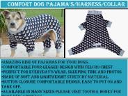 Comfort Dog PAJAMA’S/HARNESS/COLLAR