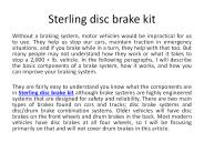 Sterling disc brake kit