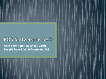 POINT OF SALE SOFTWARE