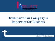 Transportation Company is Important for Business